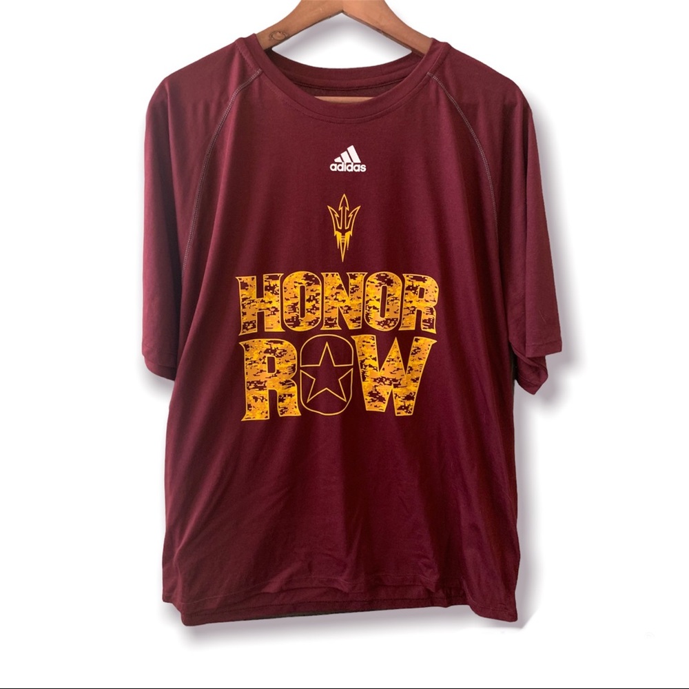 ASU Sun Devils ADIDAS Maroon Military Honor Row T-
Shirt XL